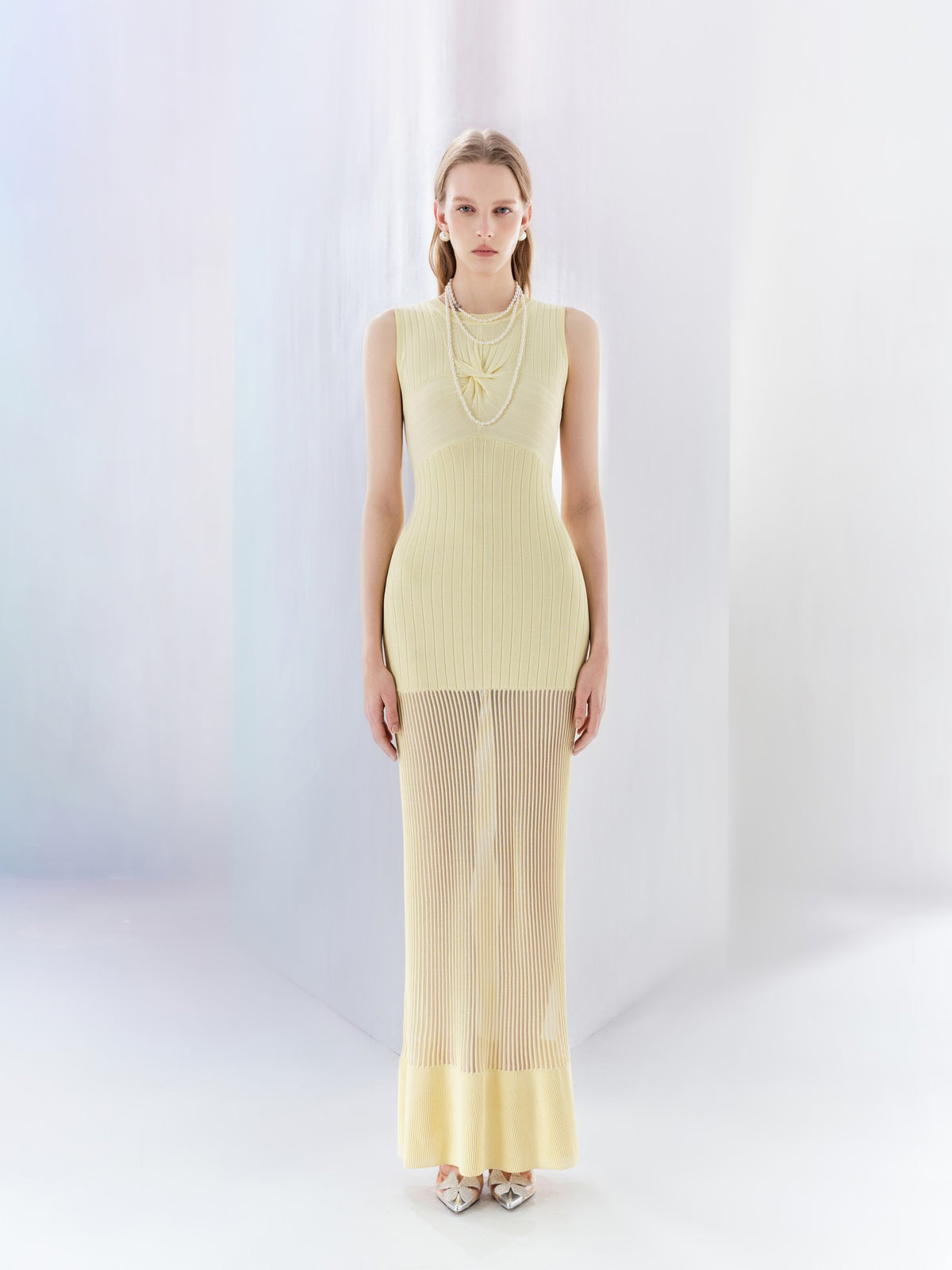 Mayfair Sunlight Yellow Fishtail Knit Maxi Dress lookbook cover