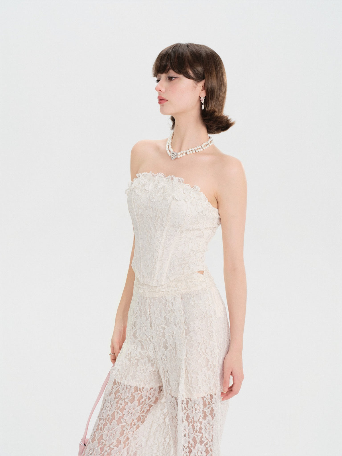 Morning Muse Lace Tube Top styling