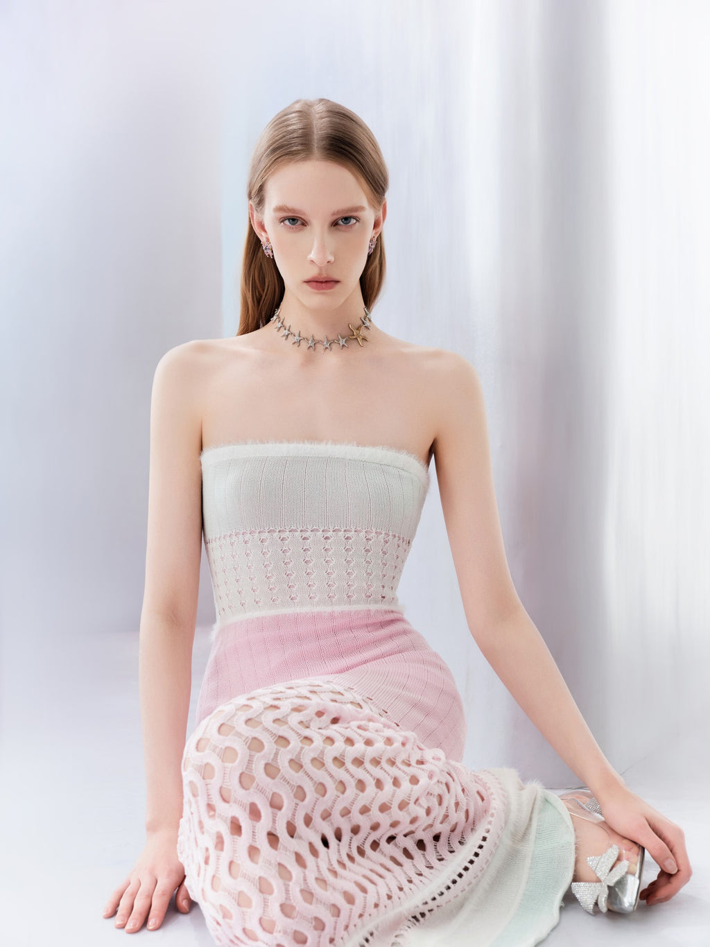 Riviera Cutout Bustier Knit Maxi Dress lookbook