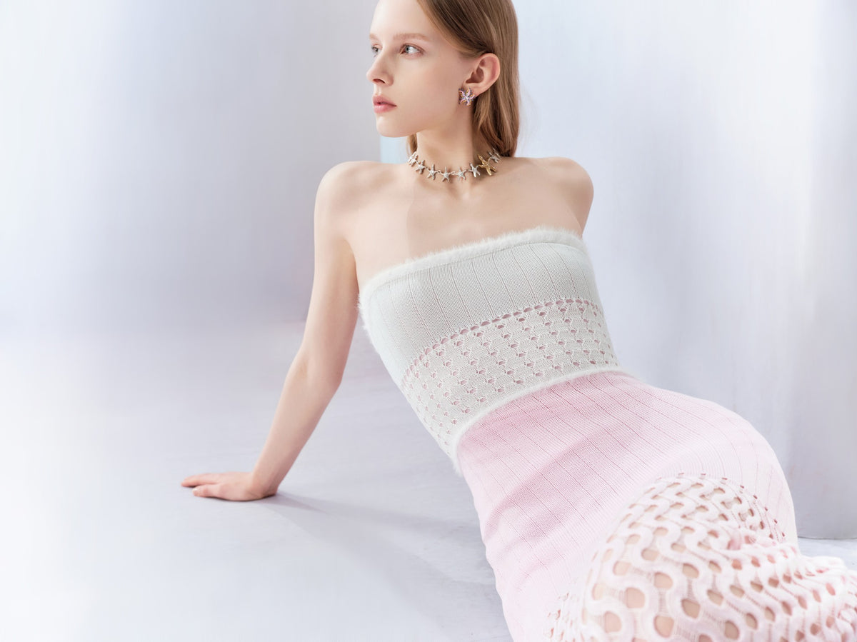 Riviera Cutout Bustier Knit Maxi Dress lookbook