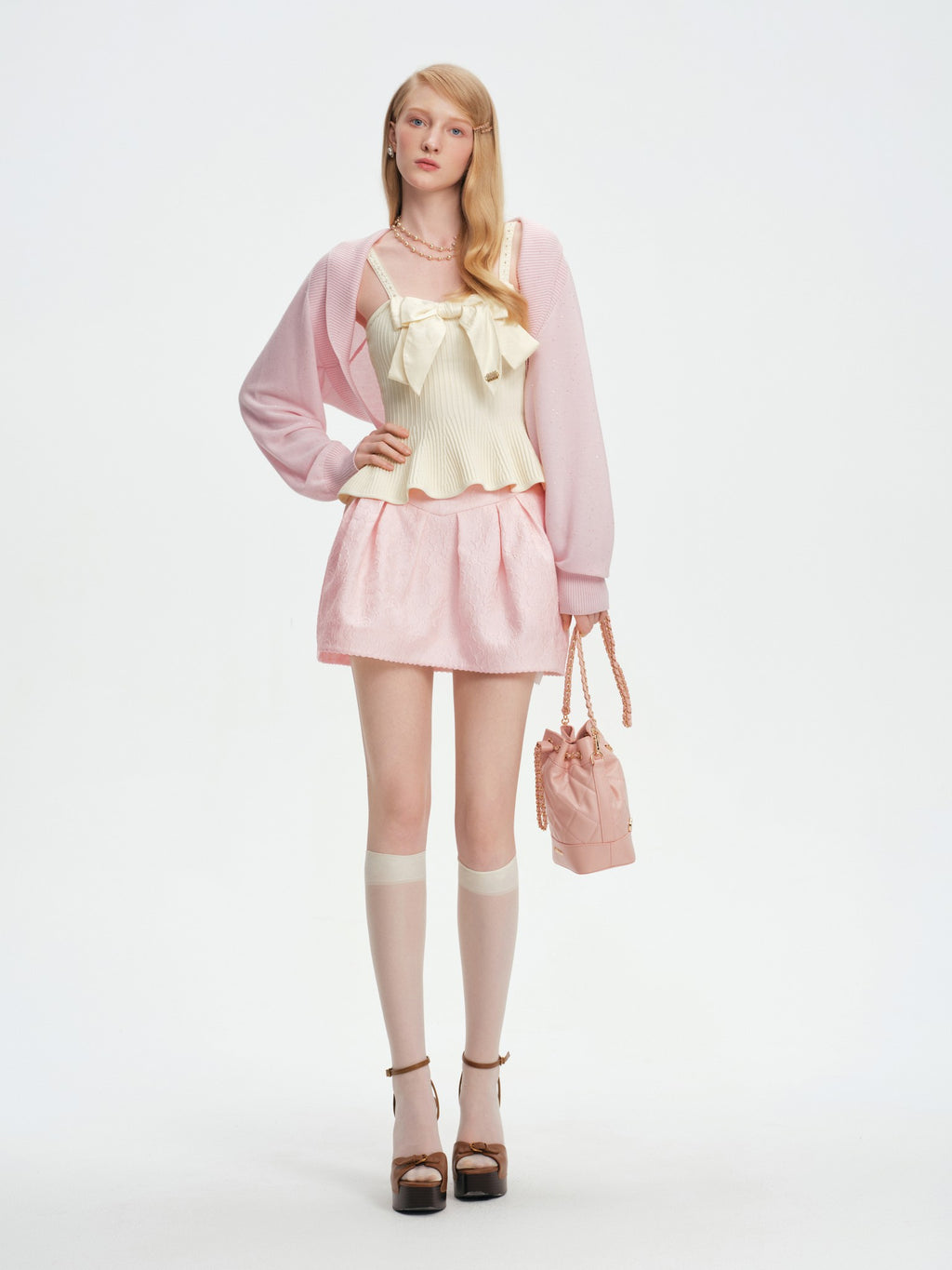 Pearl Wonderland Bow Camisole Top look 3