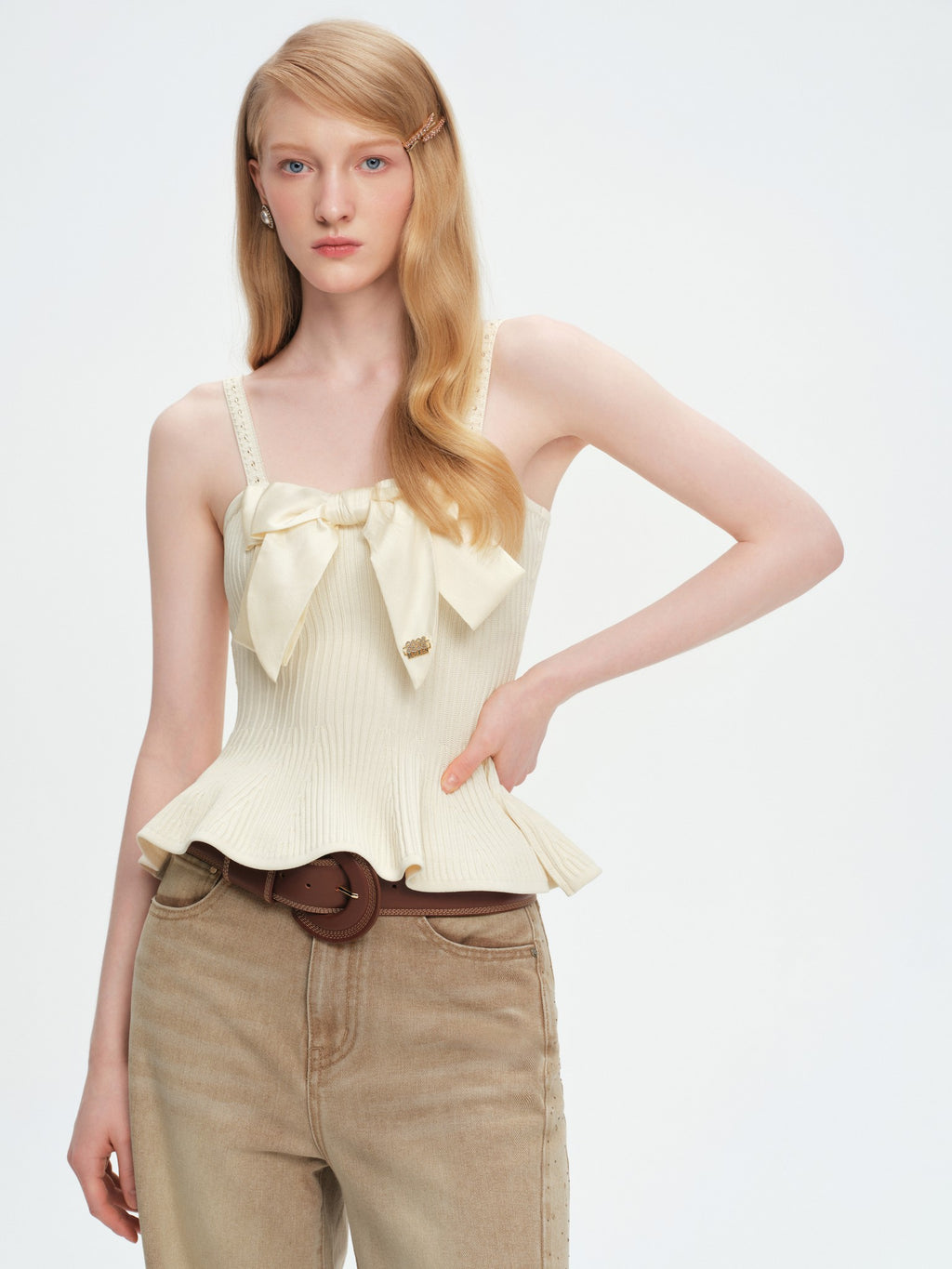 Pearl Wonderland Bow Camisole Top look 7