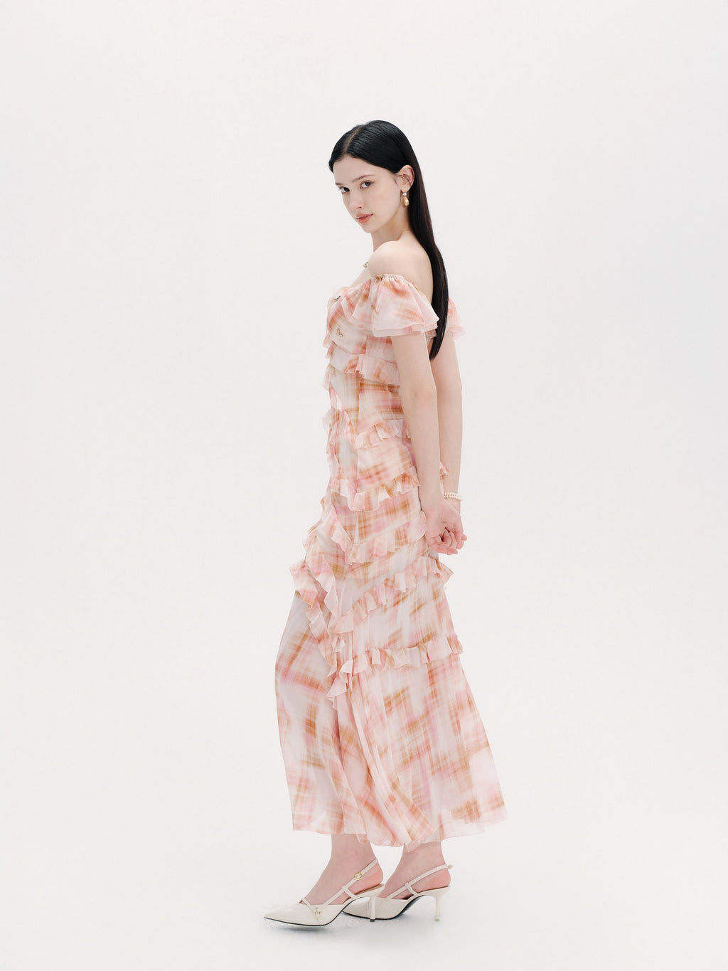 Riviera Silk Print Resort Midi Dress look
