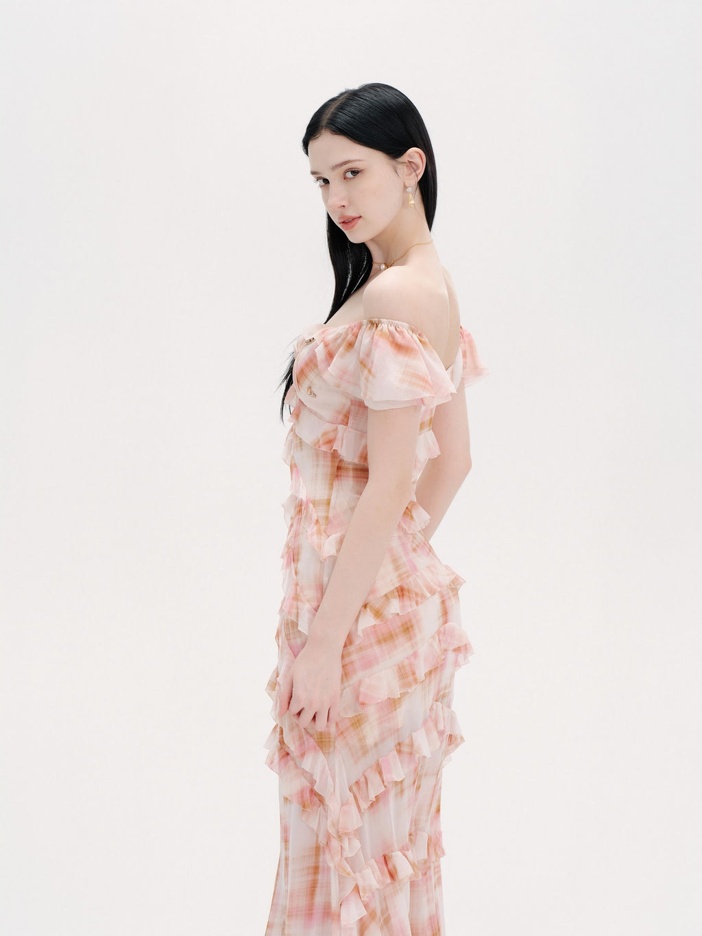 Riviera Silk Print Resort Midi Dress styled