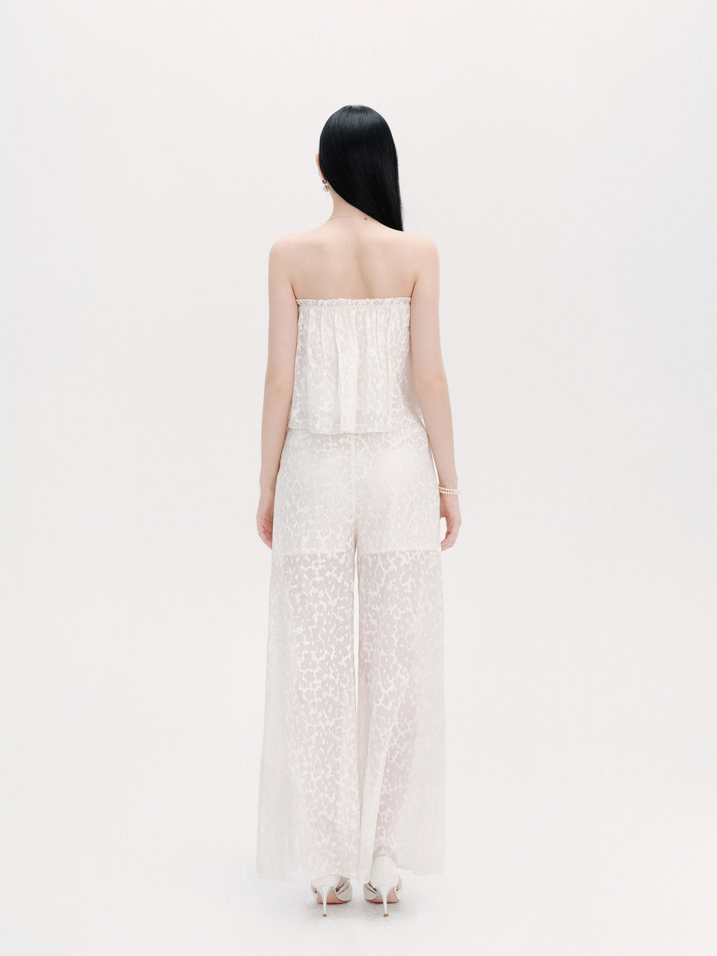 Riviera Textured Print Wide-Leg Pants look 5