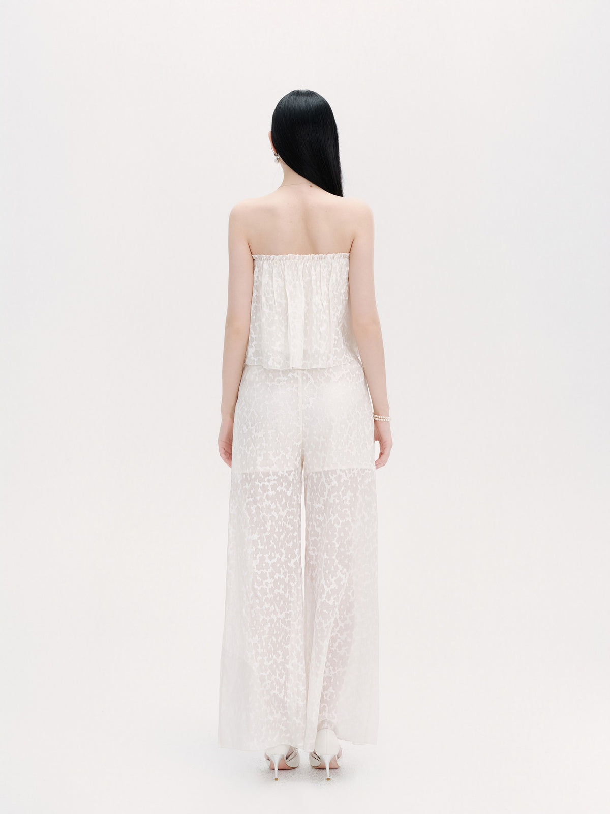 Riviera Beaded Print Bustier Top look 5