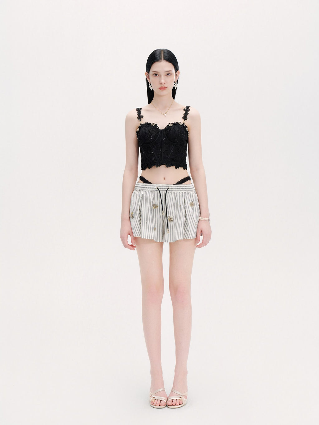Riviera Boned Lace Bustier Top look 8