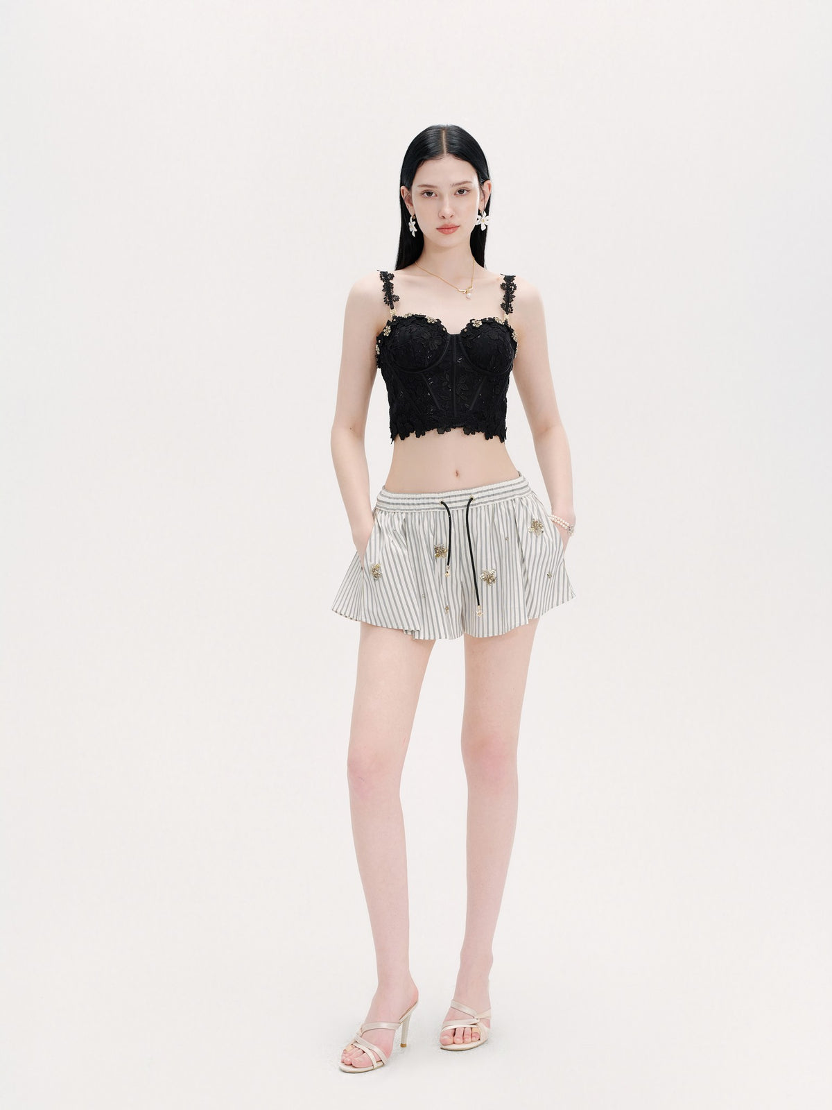Riviera Boned Lace Bustier Top look 12