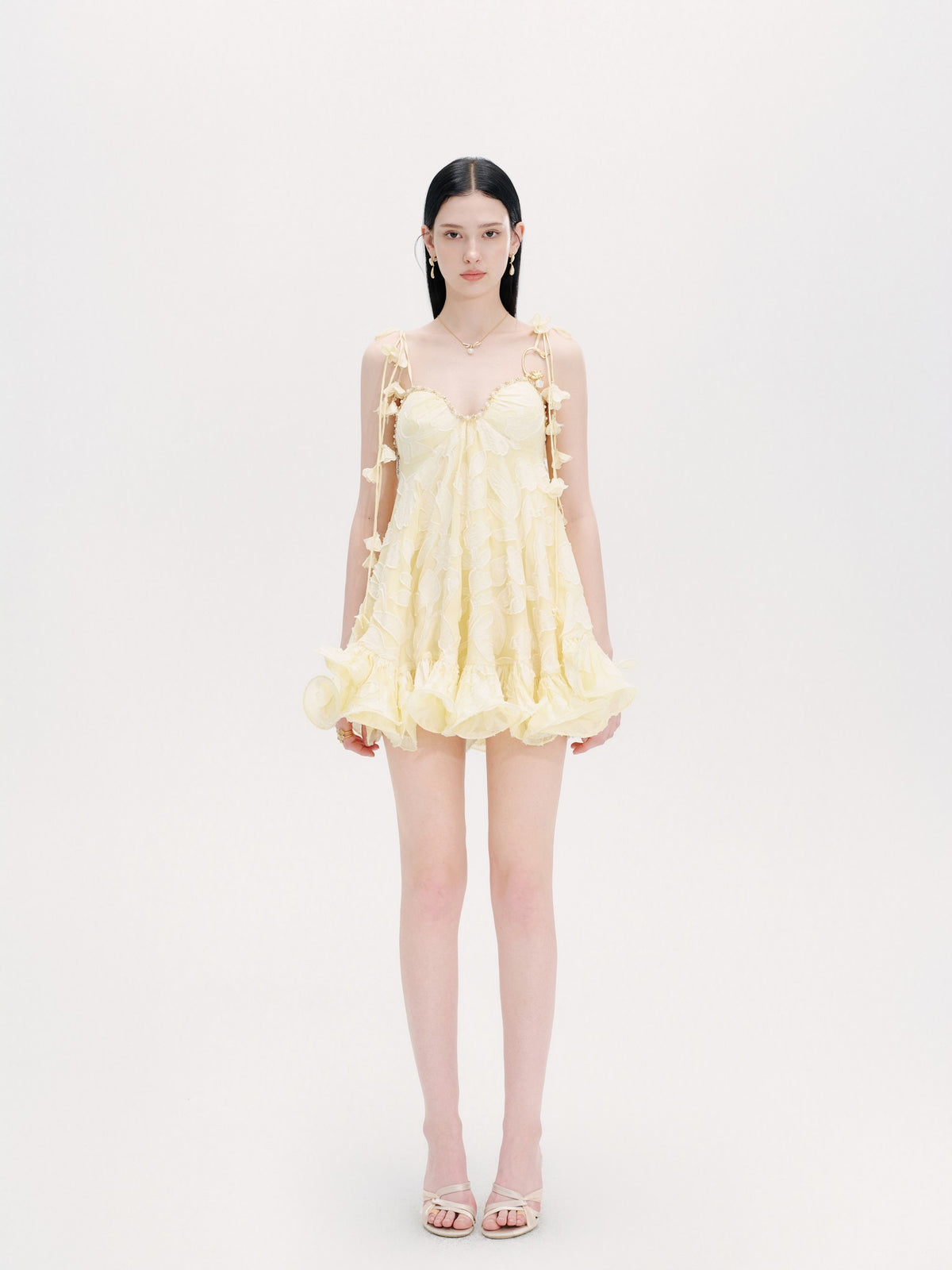 Riviera Romantic Wrapped Bustier Mini Dress front view