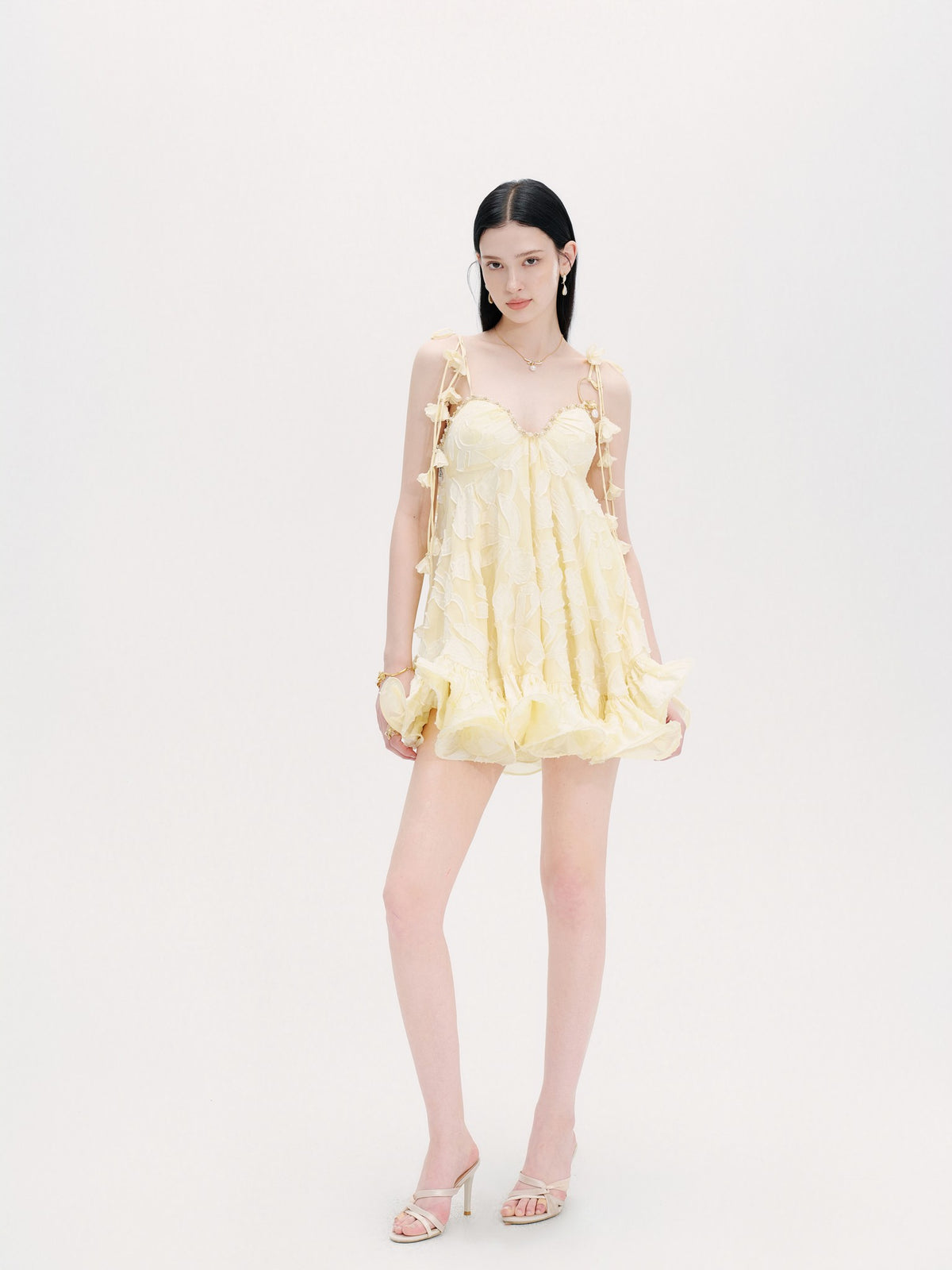 Riviera Romantic Wrapped Bustier Mini Dress side profile