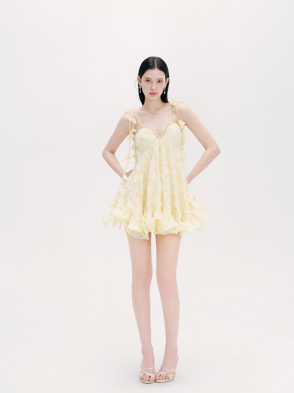 Riviera Romantic Wrapped Bustier Mini Dress back view