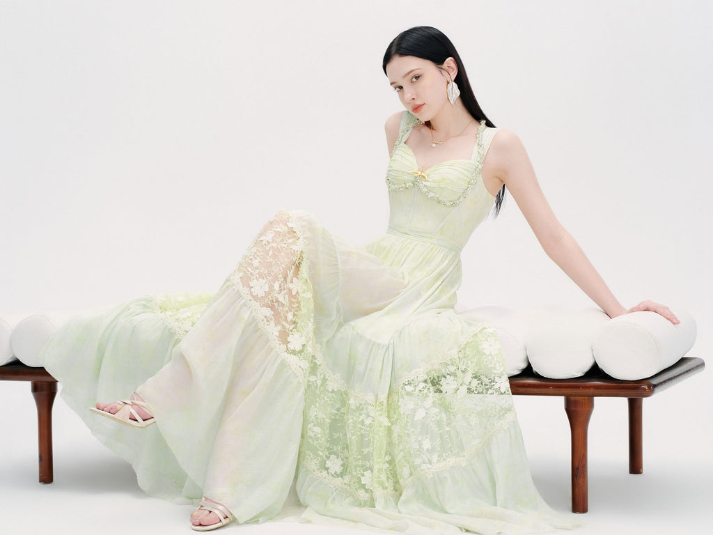 Riviera Resort Column Bustier Maxi Dress styling