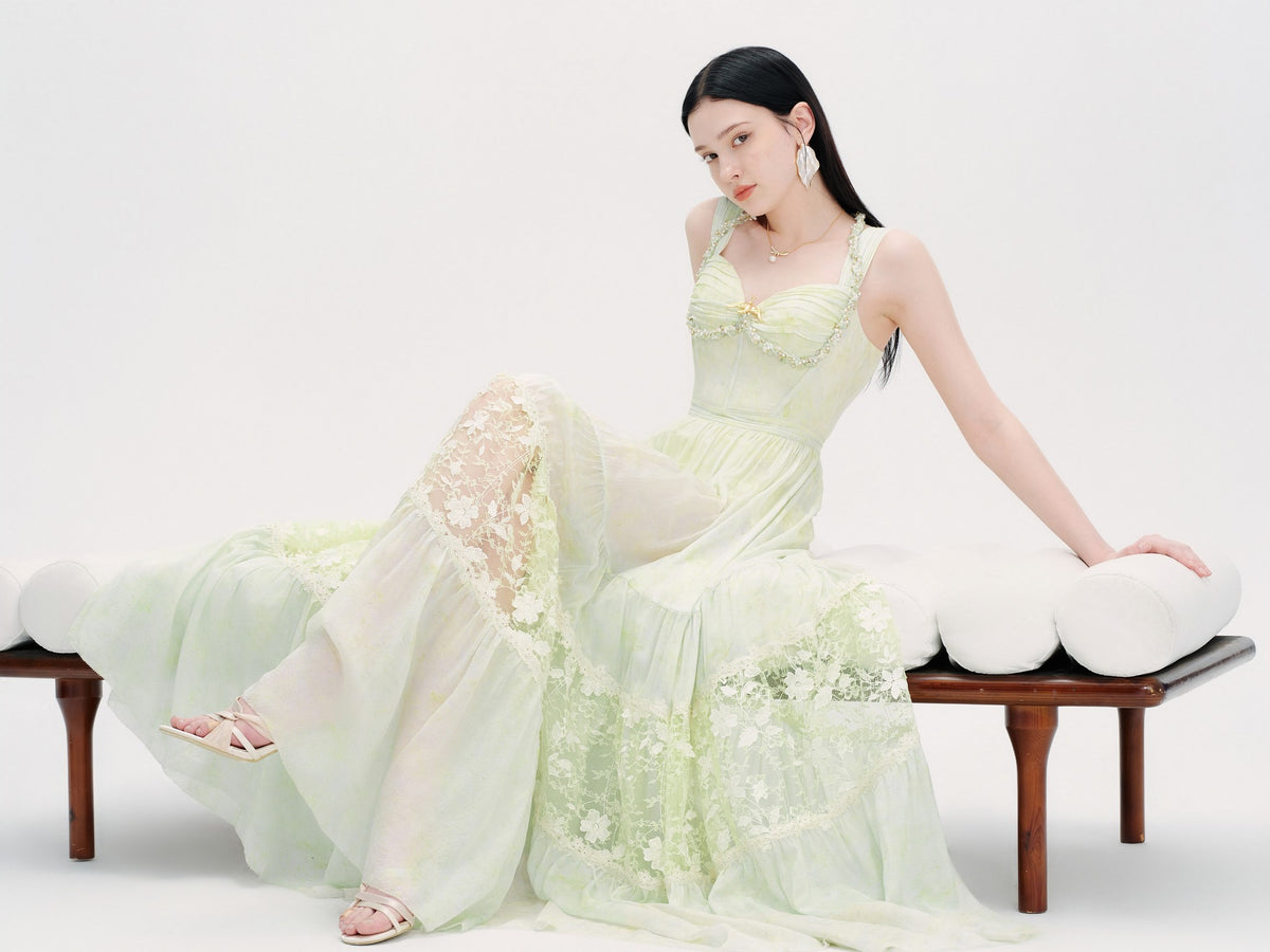 Riviera Resort Column Bustier Maxi Dress styling
