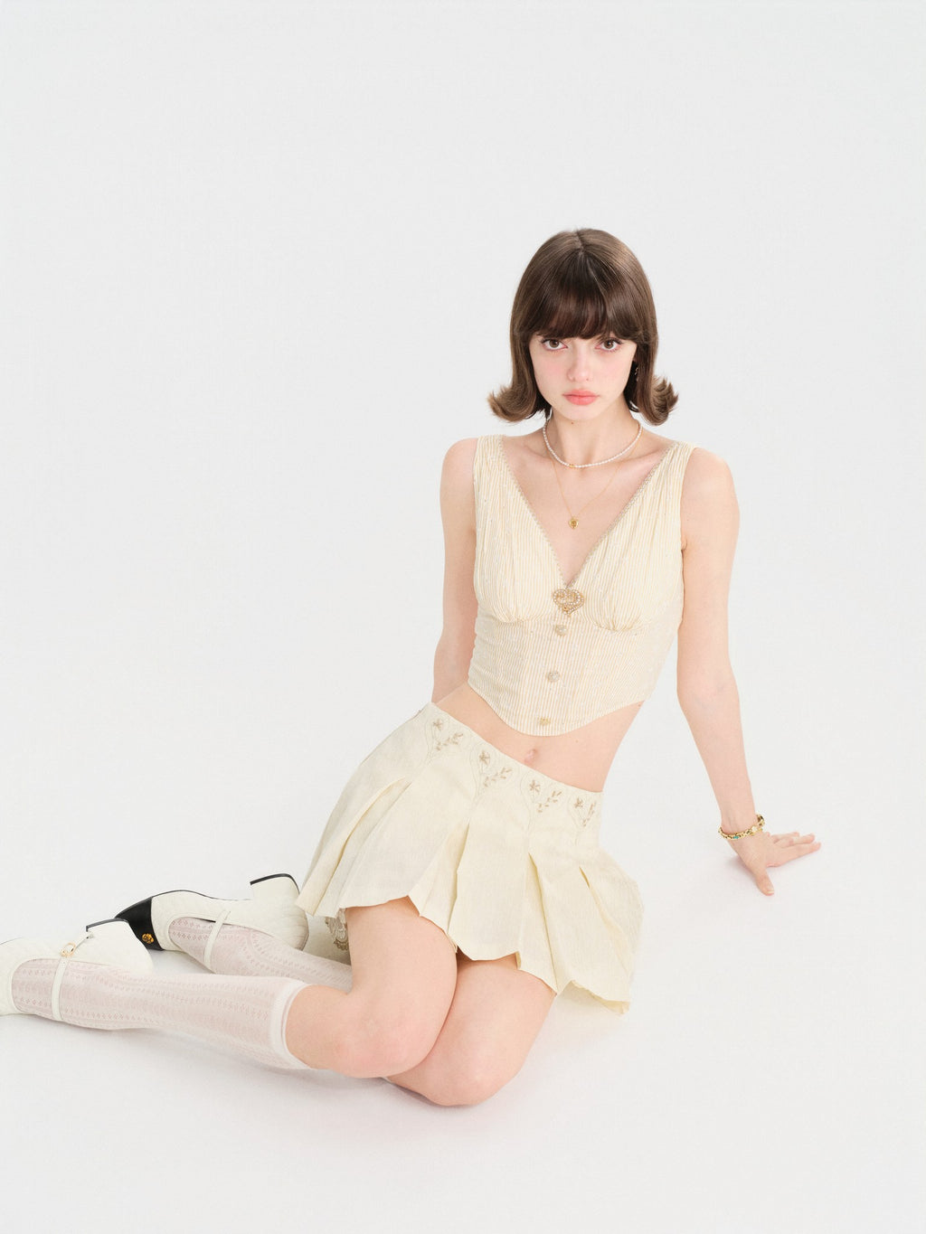 Riviera Beige Fitted Camisole color detail