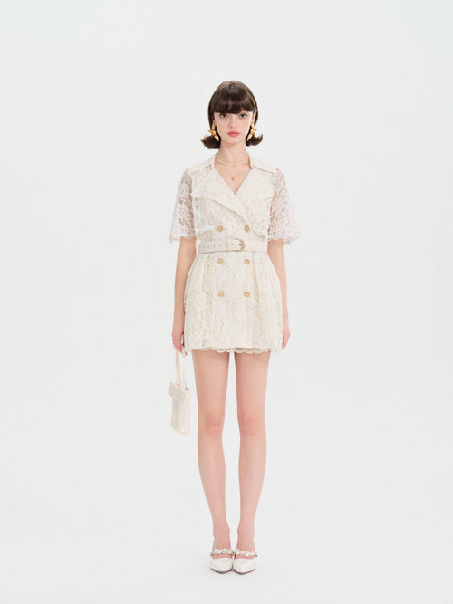 Mayfair Lace Belted Trench Dress lookbook cover