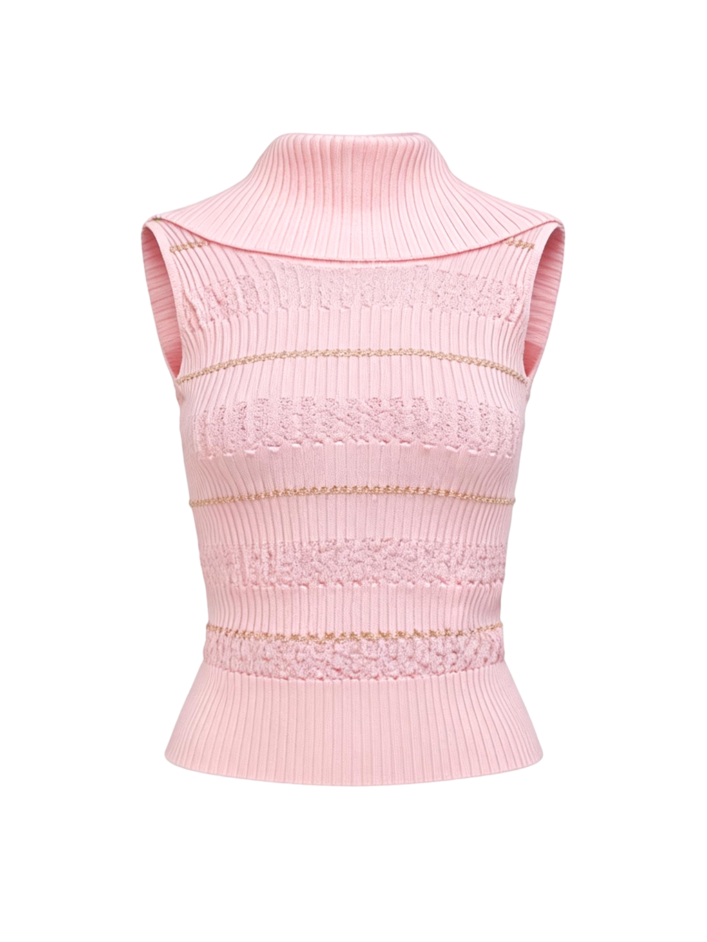 Pearl Wonderland Off-Shoulder Wool Top white background