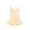 Riviera Romantic Wrapped Bustier Mini Dress white background