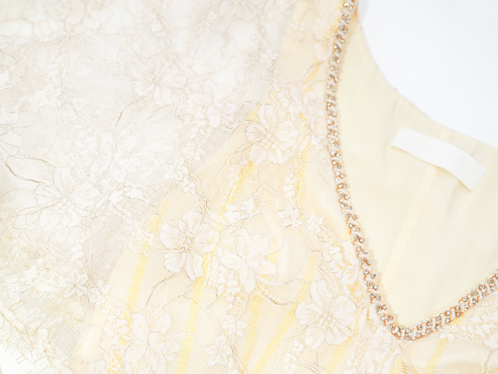 Riviera Lace Cape Illusion Maxi Dress white background