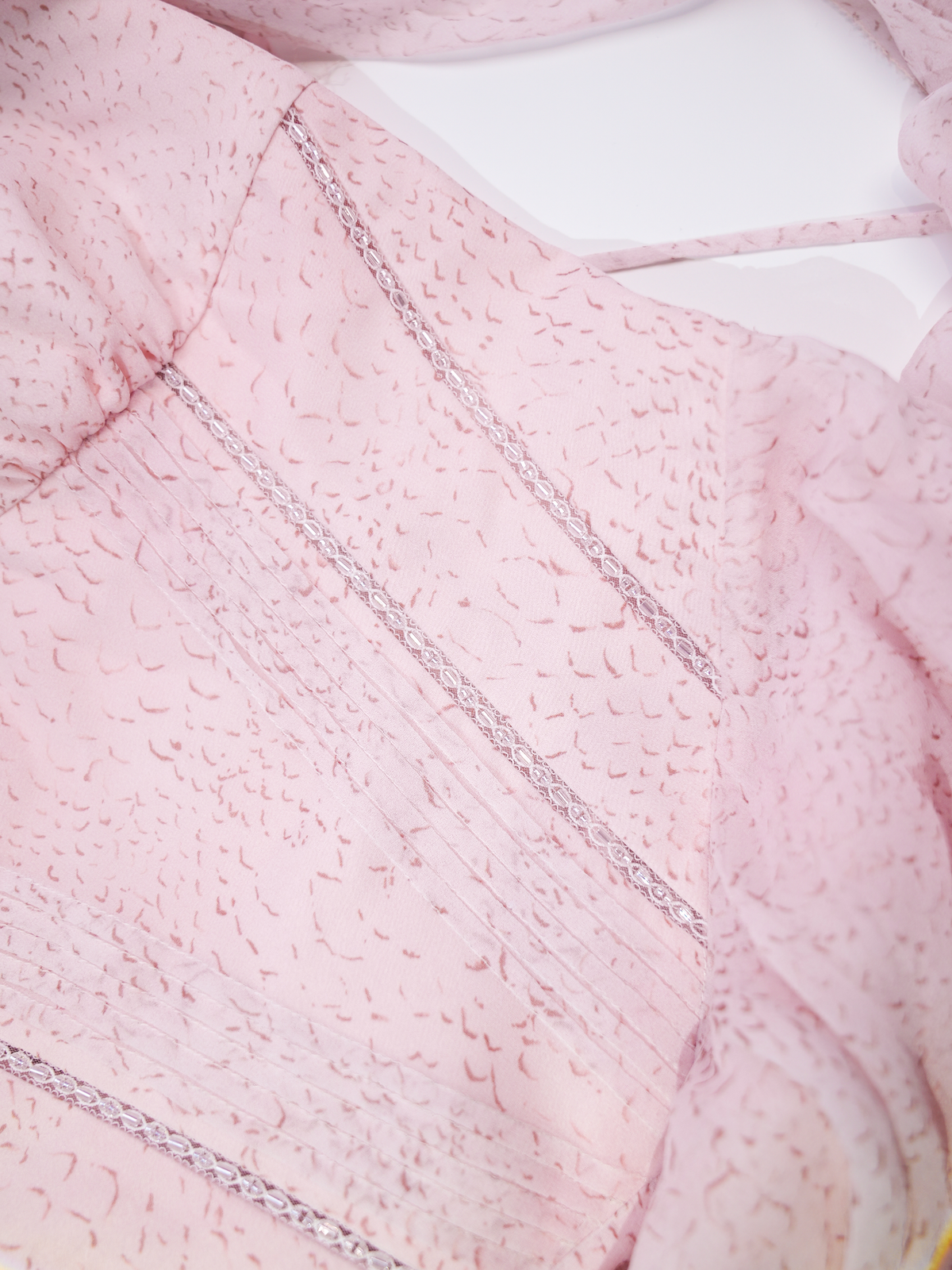 Riviera Silk Cape Sleeve Pink Mini Dress white background